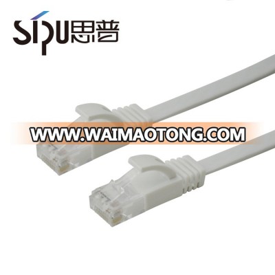 SIPU High Quality RJ45 UTP FTP Cat6 Cat6e Flat Ethernet Network Cable Patch Cable Cord